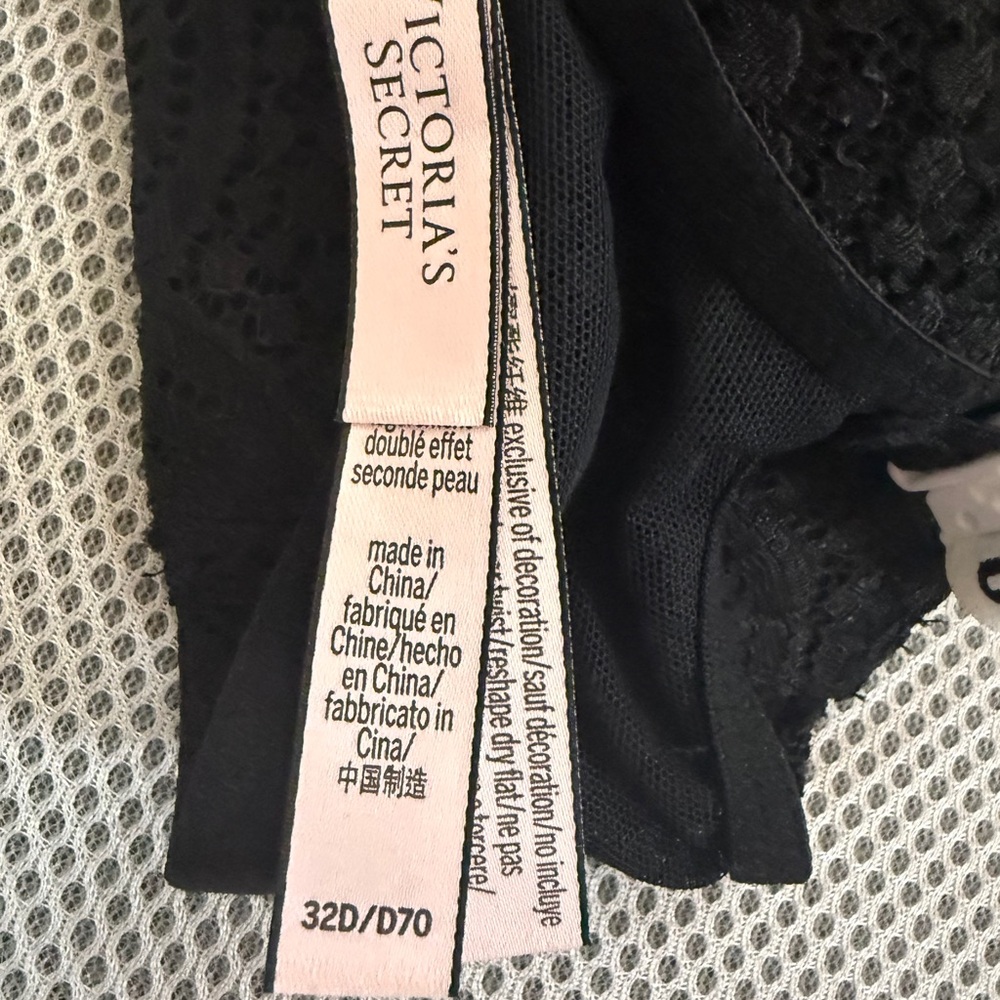 Victoria's Secret Black Lace Bra Size 32D SKU0139 - Picture 8 of 10